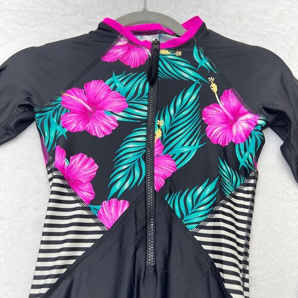 Body Glove Molokai Surface Rashguard Women's XS Black Paddle Suit Print Surf - Picture 5 of 9